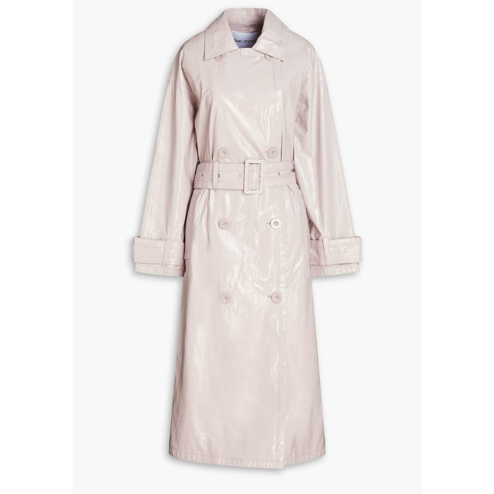 Stand Studio Pale Pink Trench Coat